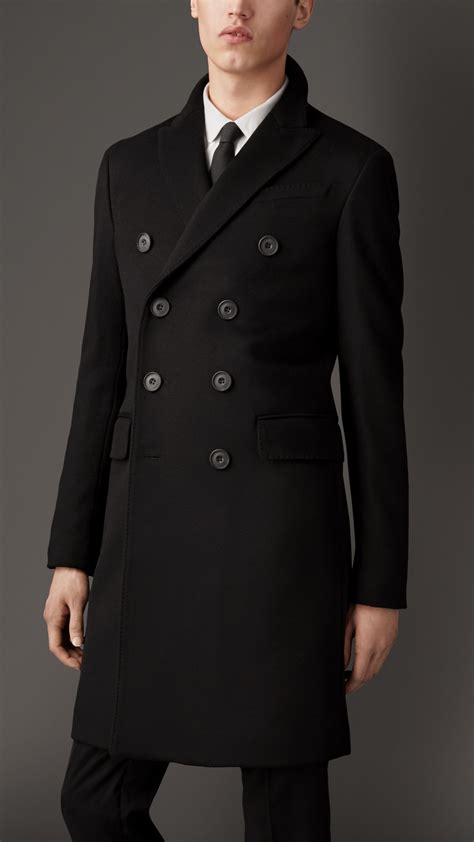 burberry men dark charcoal coat|burberry men's cashmere overcoat.